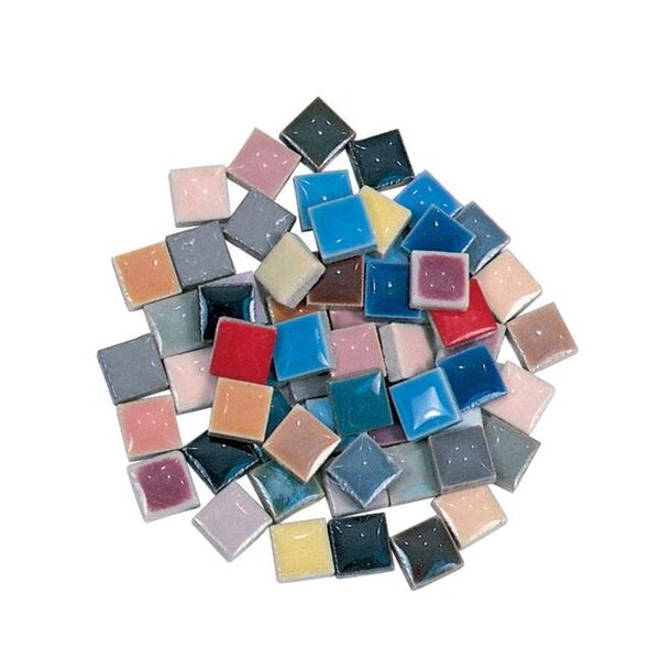 Inkinjection Sax Porcelain Special Bulk Mosaic Tile; 0.375 in.; Assorted Color; 5 lbs Bag - Pack of 2650 IN1204164 - main